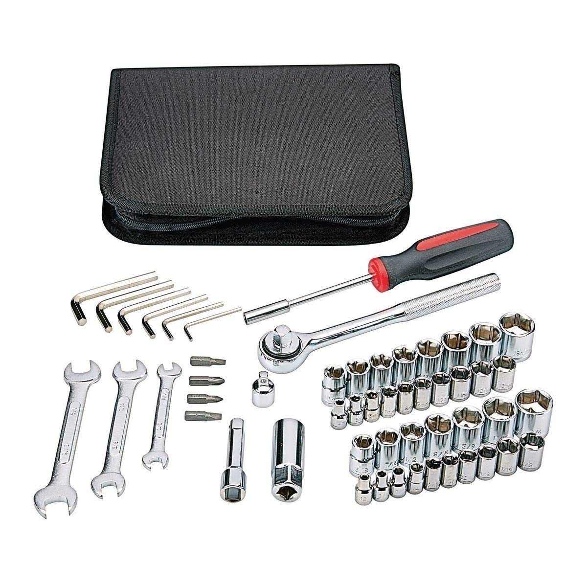 PITTSBURGH 53-Piece Tool Set - Complete Home & Auto Repair Kit for DIY Projects, Maintenance & Emergency Fixes