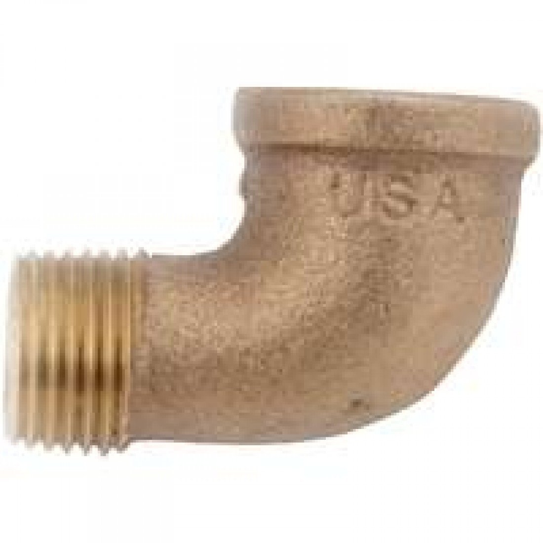 90 Degree Red Brass Threaded Street Elbow - Fittings for Plumbing, Gas Lines & HVAC Systems - Corrosion Resistant Pipe Connector for Home & Industrial Use
