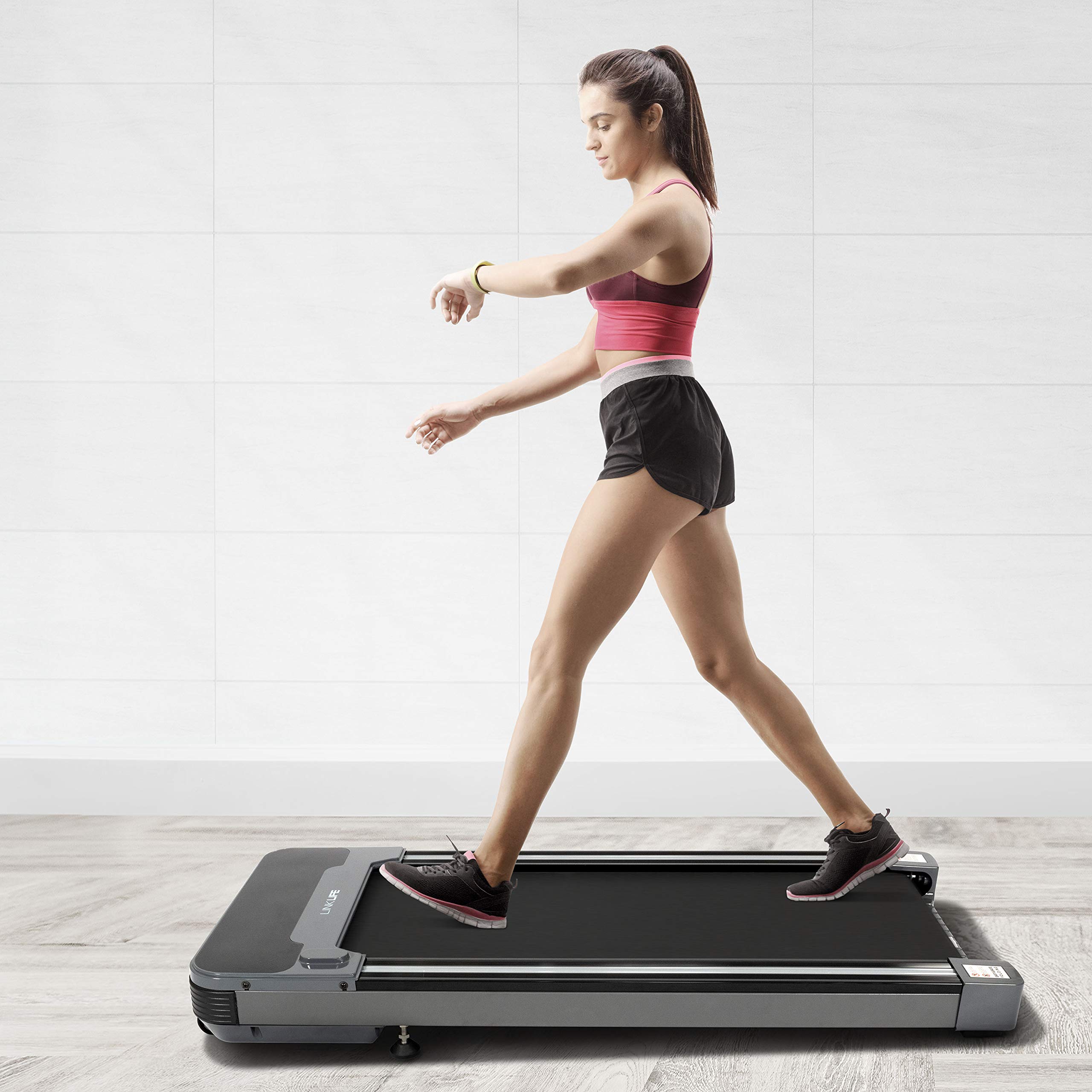 Under Desk Electric Treadmill - Compact Walking Machine for Home & Office Use - Quiet Portable Treadmill for Work from Home Fitness - Perfect for Small Spaces & Daily Exercise Routine