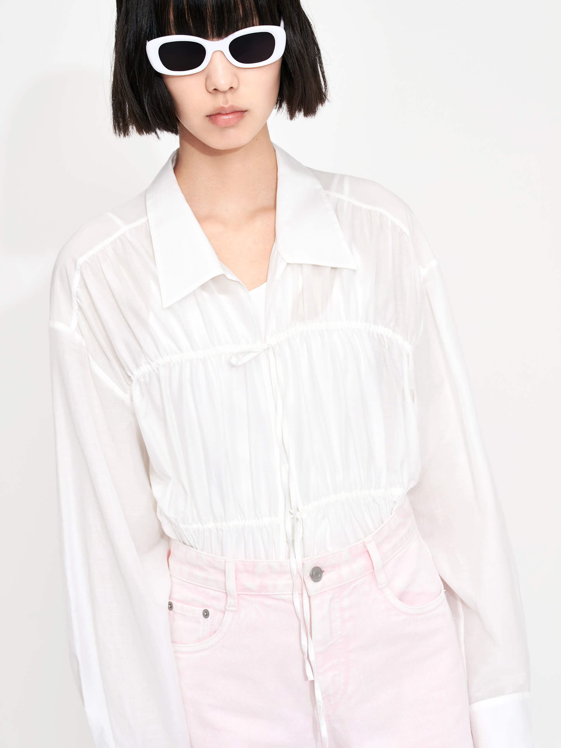 Stylish Cotton Silk Blend Cutout Shirt for Women | Breathable & Comfortable Summer Top | Perfect for Casual Outings, Beach Vacations & Date Nights