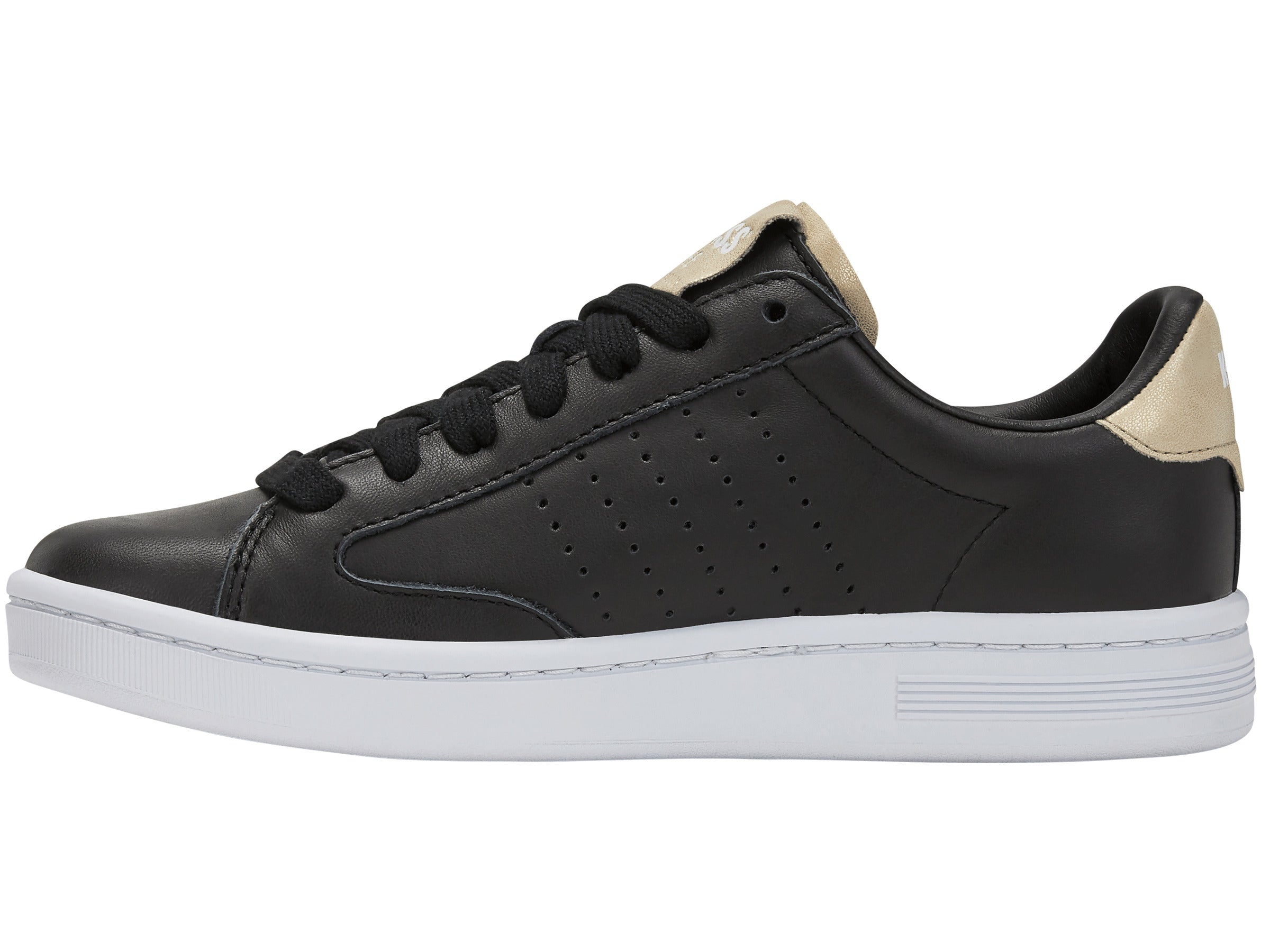 LOZAN KLUB LTH Men's Sneakers - Black/White/Champagne Color Block Casual Shoes | Style #97263 032 M | Perfect for Streetwear, Gym & Everyday Fashion