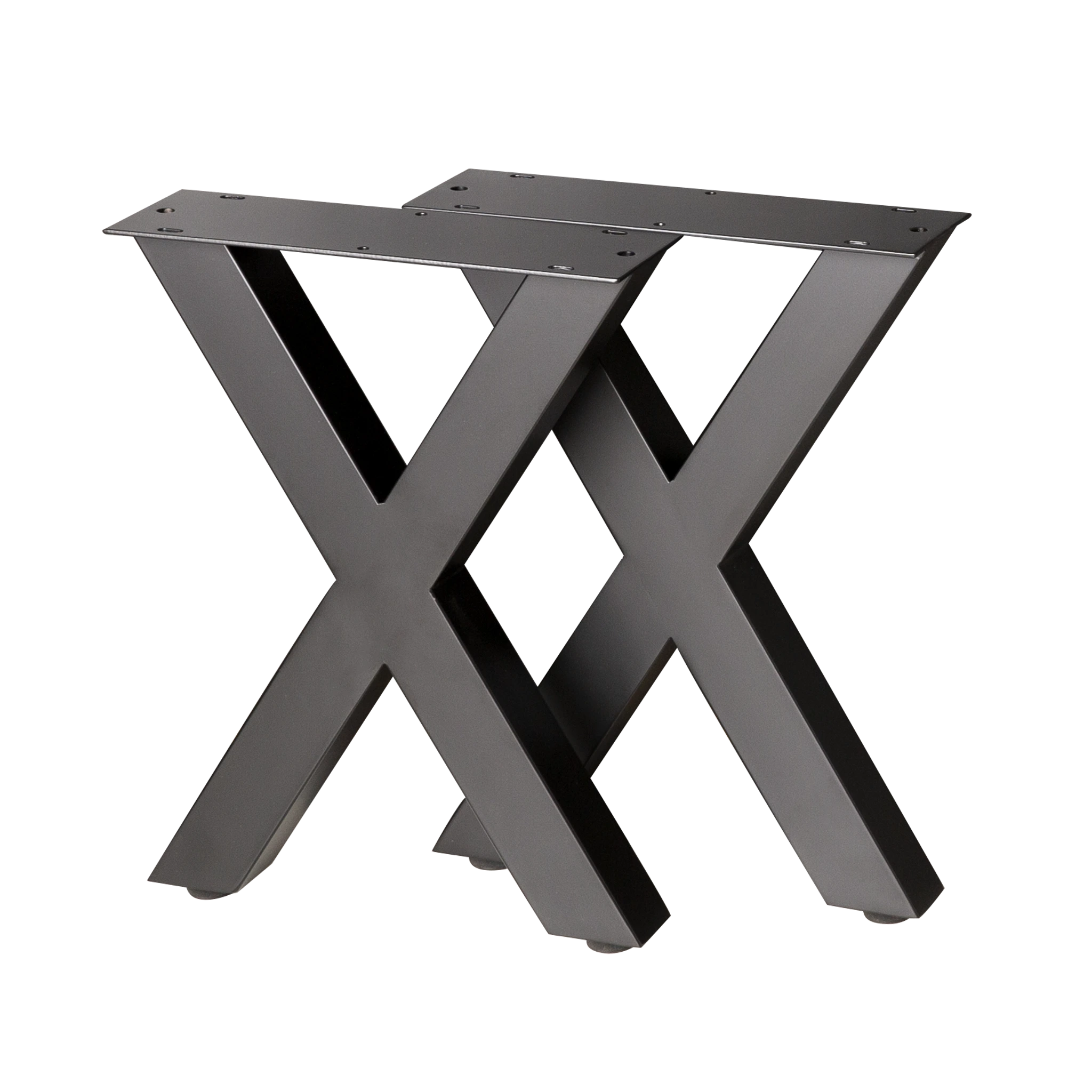 Heavy Duty Cross Bench Legs 310x310x410mm - 50x50mm Square Steel Frame for Workbenches & DIY Projects - Perfect for Garage, Workshop, and Home Use