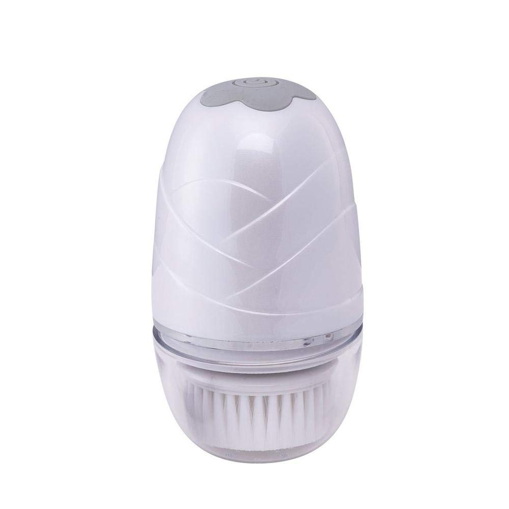 Rechargeable Waterproof Sonic Facial Cleansing Brush - Gentle Exfoliating with 2 Speed Settings & 3 Interchangeable Heads - Compact & Easy to Use for Daily Skincare Routine at Home or Travel