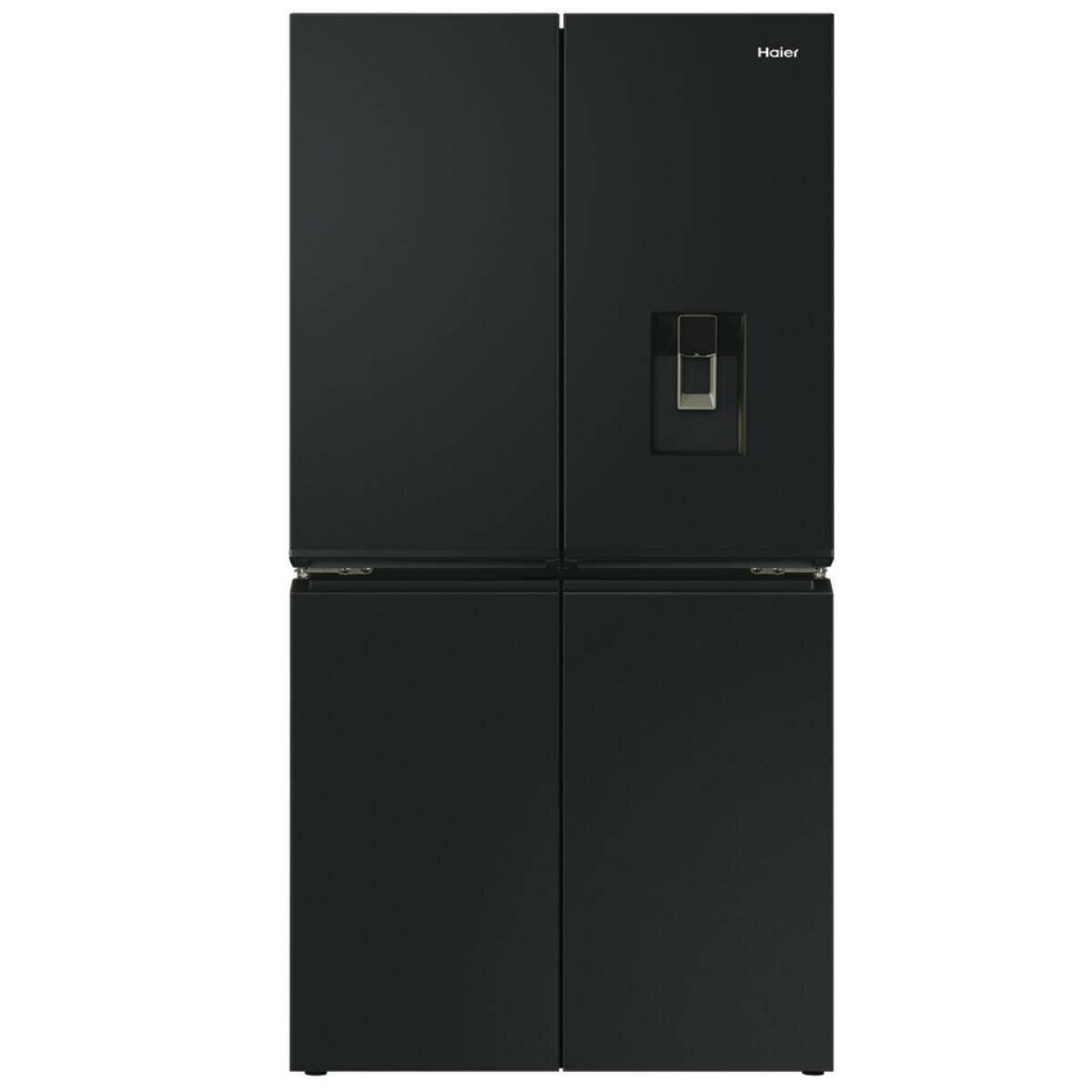 Haier 623L Quad Door Refrigerator with Ice and Water Dispenser - Black Stainless Steel HRF680YPC - Perfect for Large Families & Entertaining