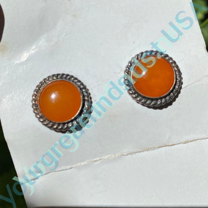 925 Sterling Silver Butterscotch Amber Stud Earrings for Women - Hypoallergenic Pierced Ear Jewelry for Everyday Wear & Gift Giving