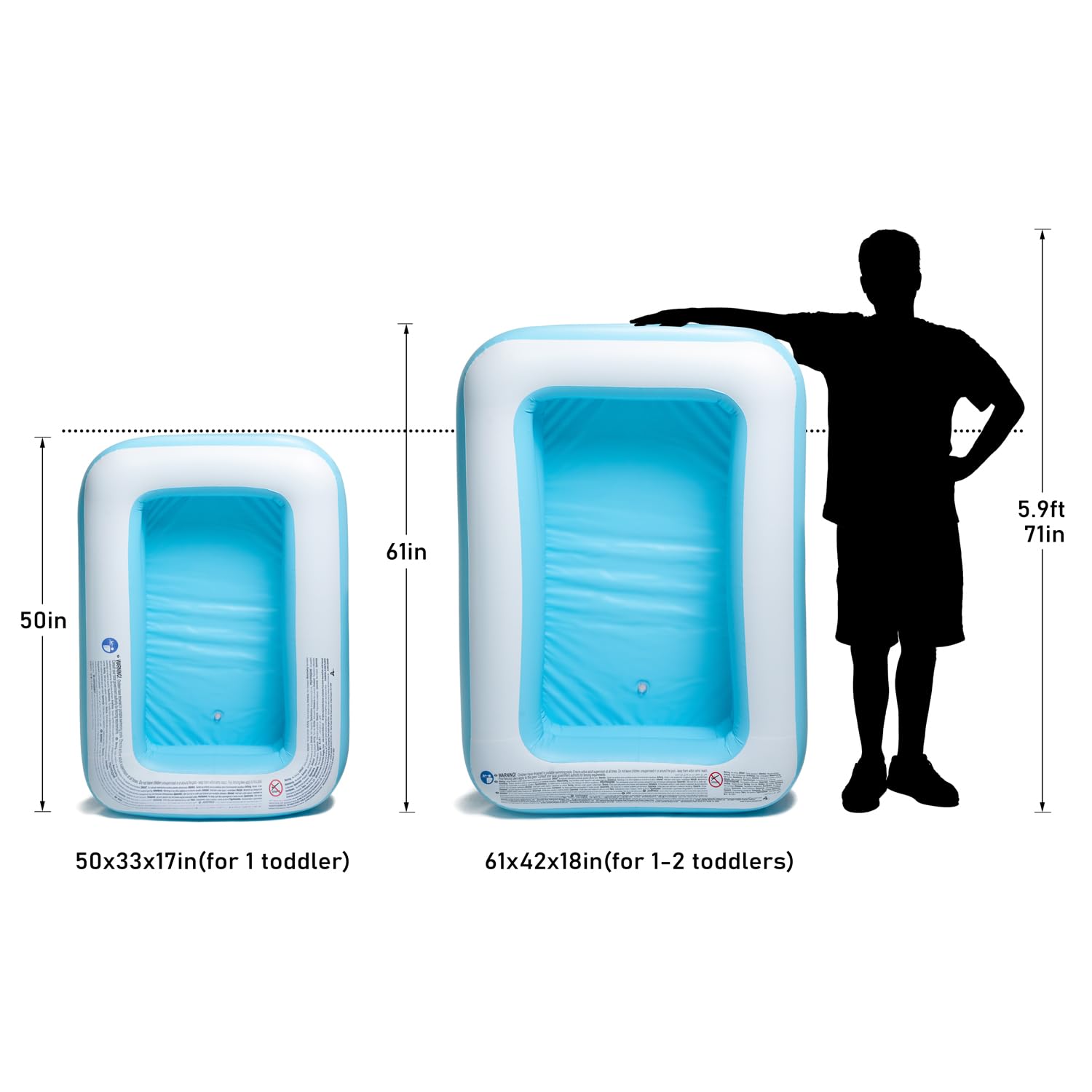 Best Inflatable Baby Pool for Kids - Easy Setup Kiddie Swimming Pool for Backyard, Summer Outdoor Fun - Perfect for Toddlers Playtime & Backyard Water Activities