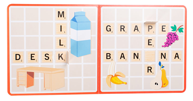 Scrabble First Words - Fun Educational Board Game for Kids & Families - Perfect for Learning English Vocabulary & Spelling at Home or School