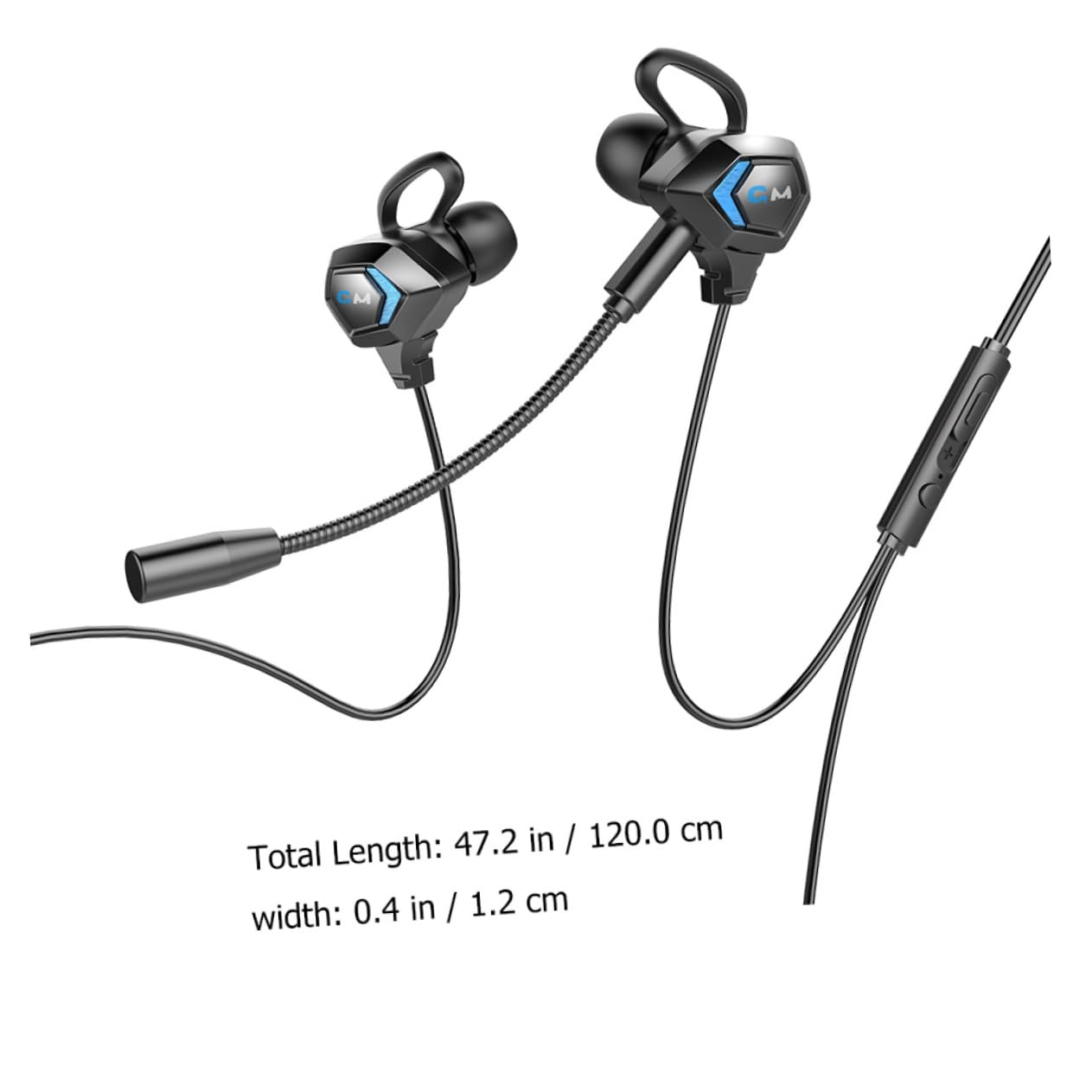 **Homoyoyo Wired Gaming Headset with Microphone - Noise Isolating In-Ear Earphones for PC, Mobile, Laptop - Perfect for Gaming, Workouts, Gym & E-Sports**