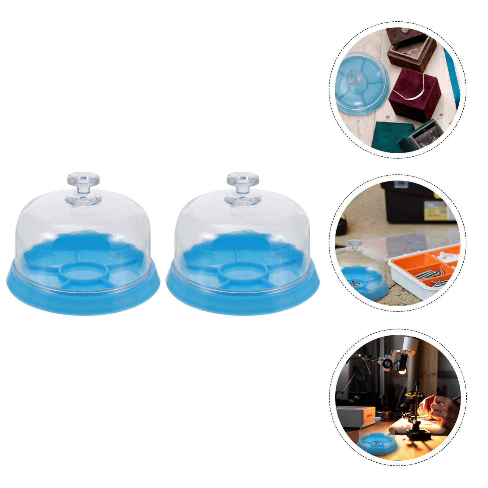 Mikikit 3 Sets Watch Repair Tools Kit with 2 Watch Parts Cover Storage Trays - Professional Watchmaker Tray for Jewelry & Watch Repair - Perfect for Watchmakers, Hobbyists & DIY Enthusiasts
