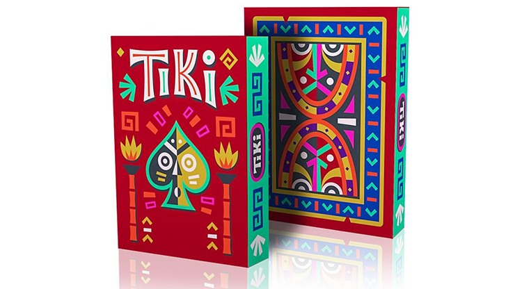 Premium Tiki Themed Playing Cards - 52 Deck with Unique Hawaiian Design for Poker, Blackjack & Magic Tricks - Perfect for Game Nights, Travel & Collectors