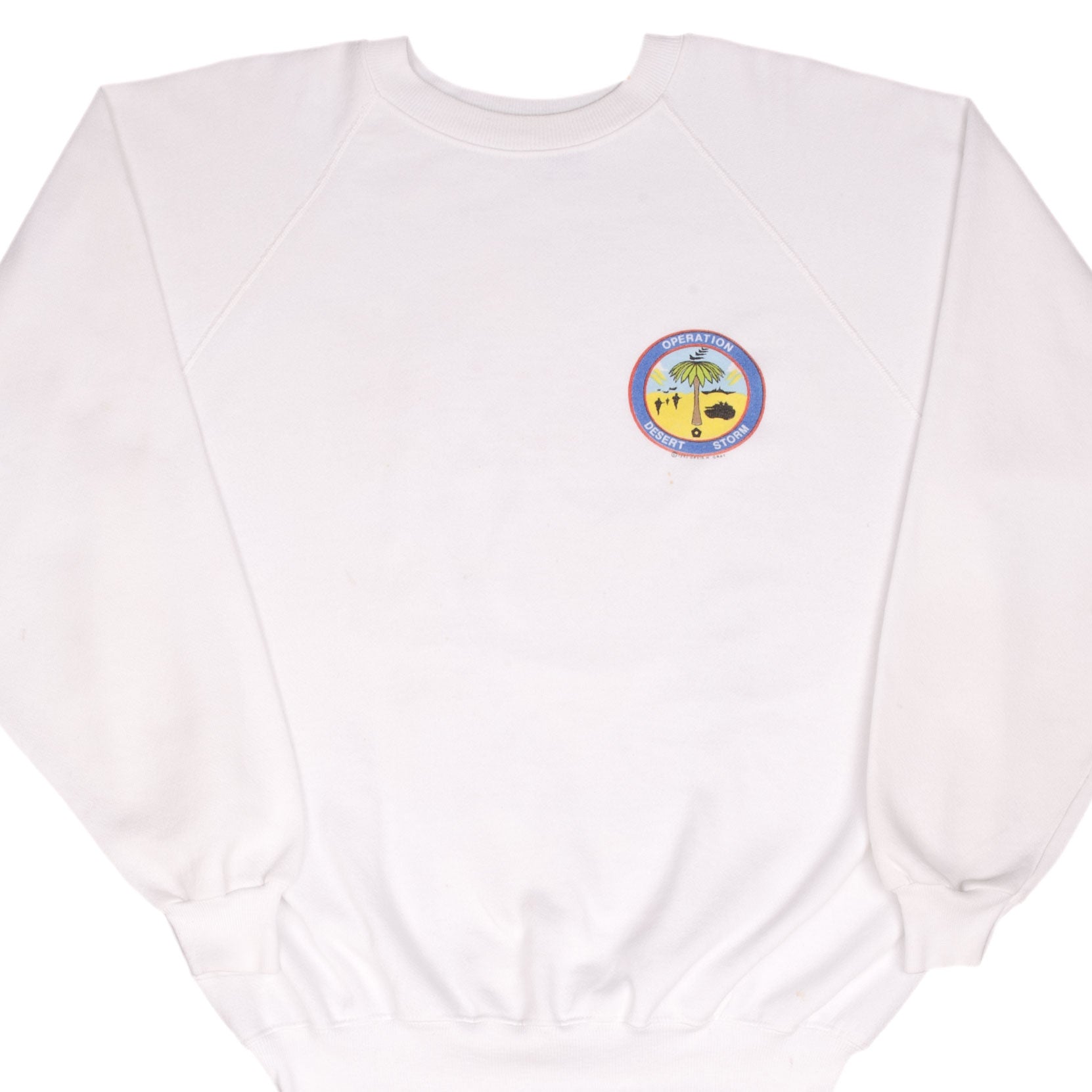 Vintage US Army Desert Storm Operation Sweatshirt 1991 - XL Size, Made in USA - Military Collectible & Casual Wear for Men