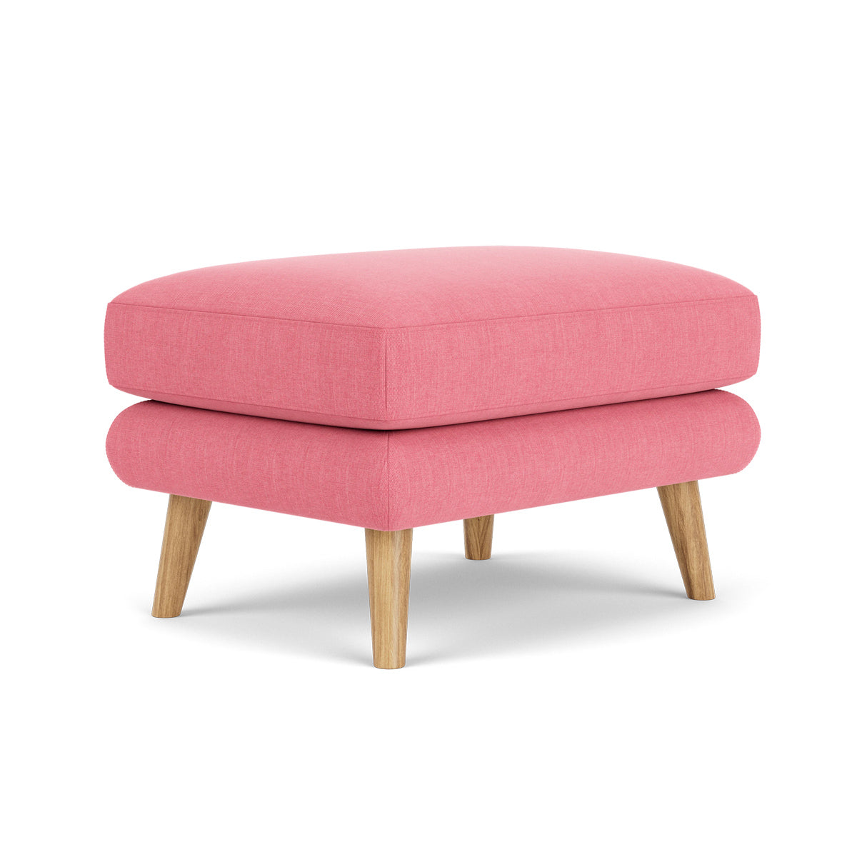 George Fabric Ottoman - Stylish and Comfortable Footrest, Storage Bench for Living Room, Bedroom, or Office - Perfect for Relaxing, Extra Seating & Home Organization
