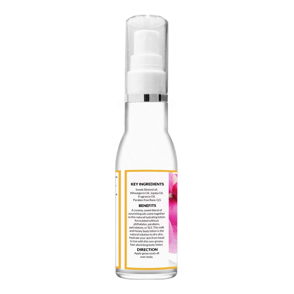 Organic Honey & Milk Body Lotion for Dry & Damaged Skin - Mirah Belle Herbal Ayurvedic Moisturizer (400ml) - Hydrating Skincare for Men & Women - Perfect for Daily Use & After-Sun Care