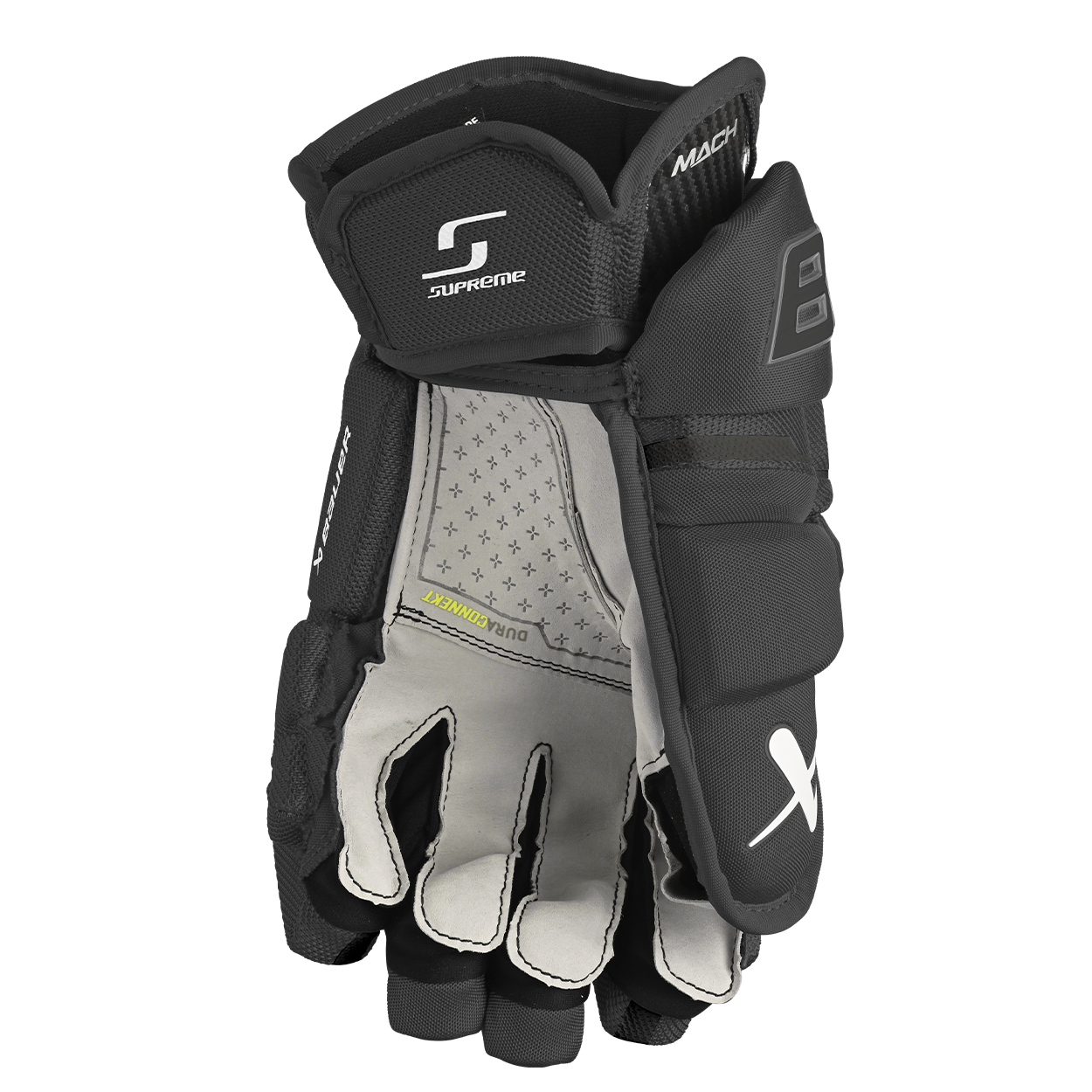 Bauer Supreme Mach Senior Hockey Gloves - High-Performance Ice Hockey Gloves for Men - Perfect for Competitive Play & Training