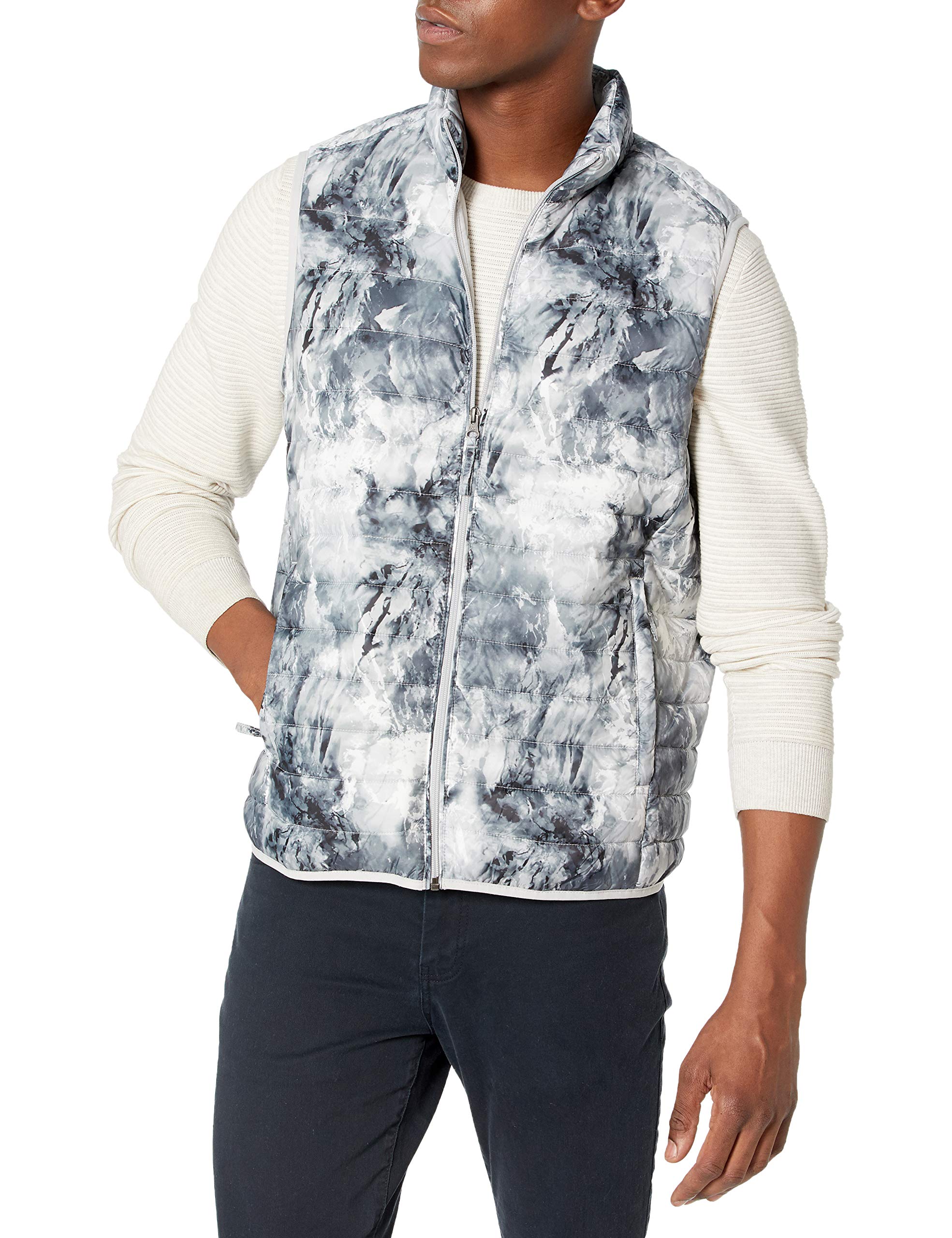 Amazon Essentials Men's Lightweight Water-Resistant Packable Puffer Vest Multipack - Warm Winter Outdoor Jacket for Hiking, Camping & Daily Wear