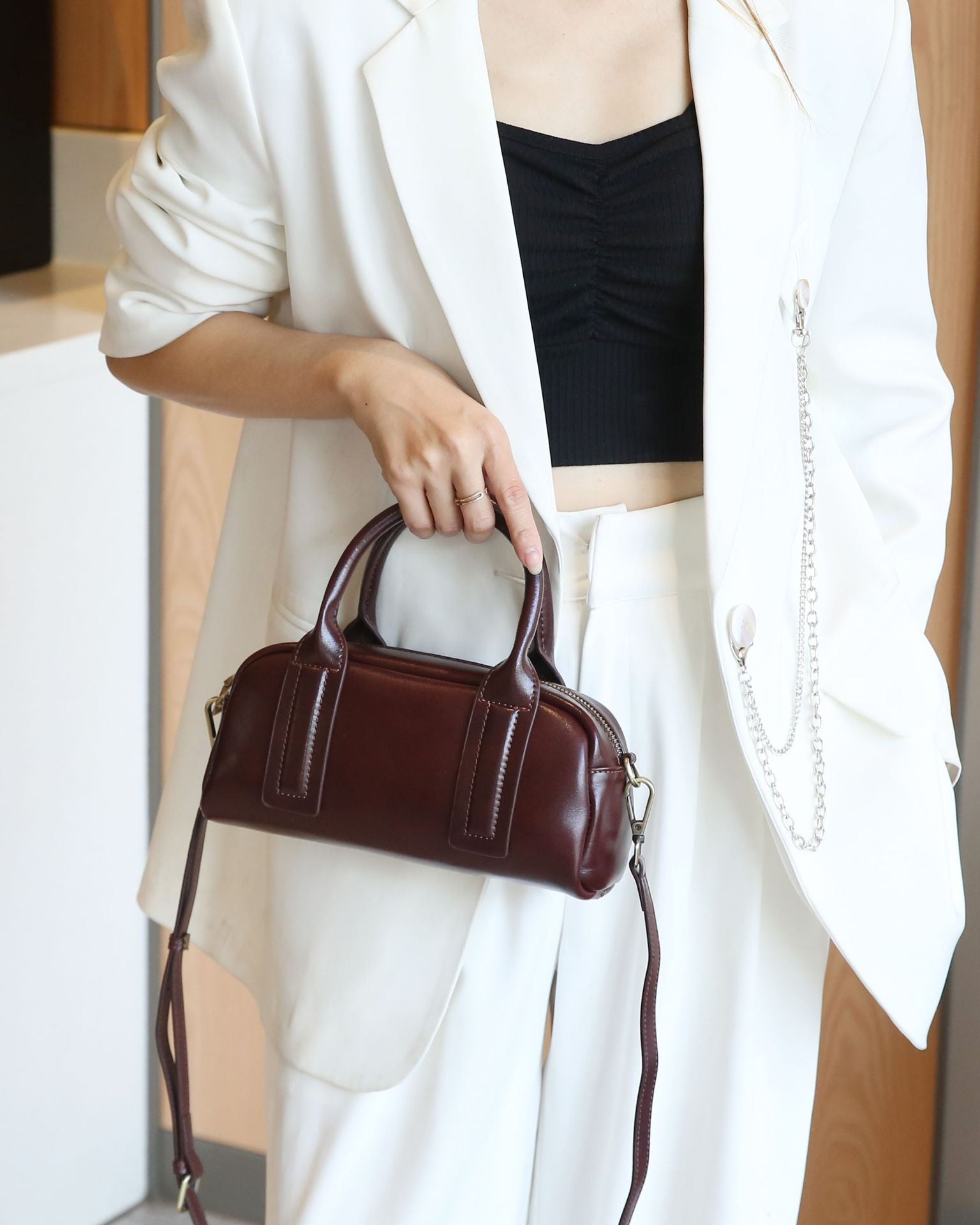 Mini Convertible Top Handle Crossbody Bag for Women - Stylish & Versatile Everyday Purse for Work, Travel & Shopping