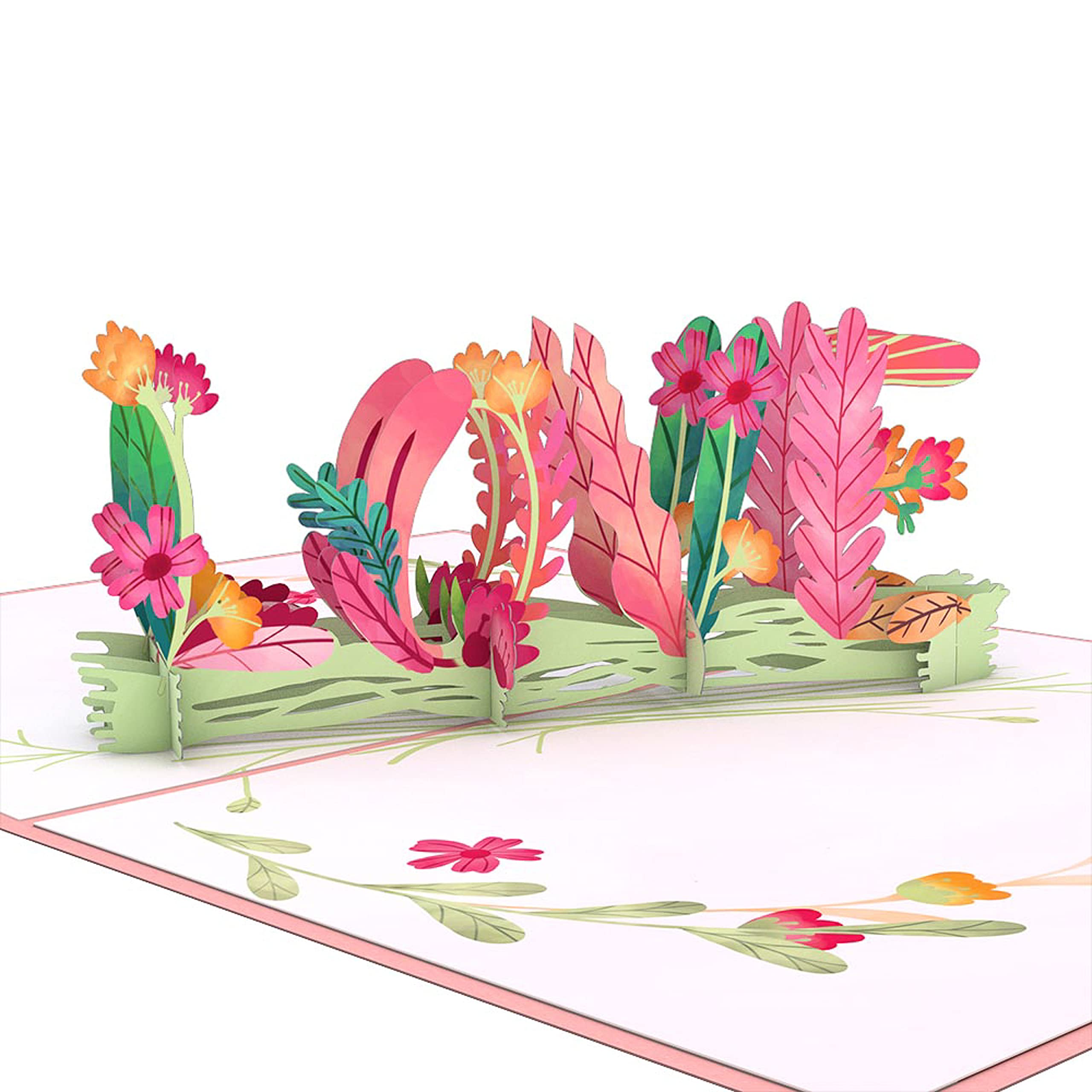 Lovepop 3D Floral Pop Up Greeting Card - 5x7 Inch Handcrafted Love Card for Mom, Wife, Anniversary, Valentine's Day | Perfect for Romantic Gifts, Special Occasions & Surprise Moments