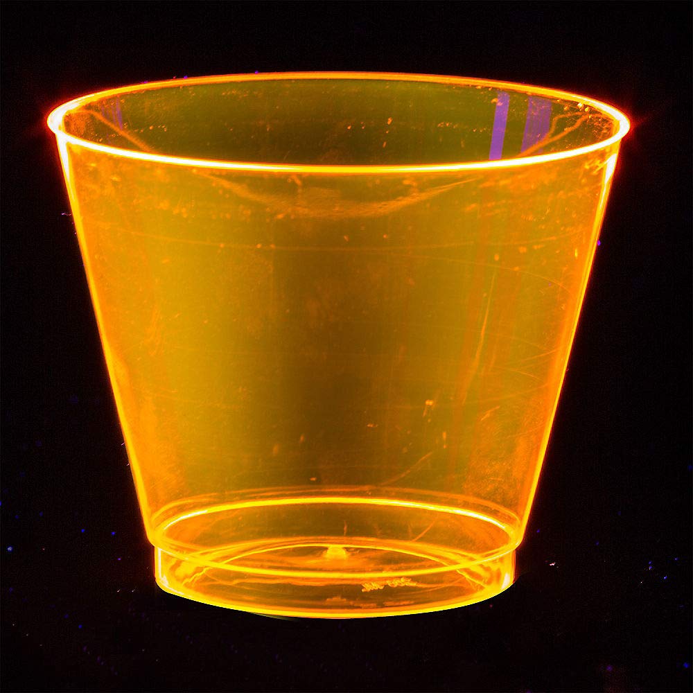 Amscan Neon Party Supplies - 9 oz Glow in The Dark Party Decorations for Birthday, Halloween & Rave Events