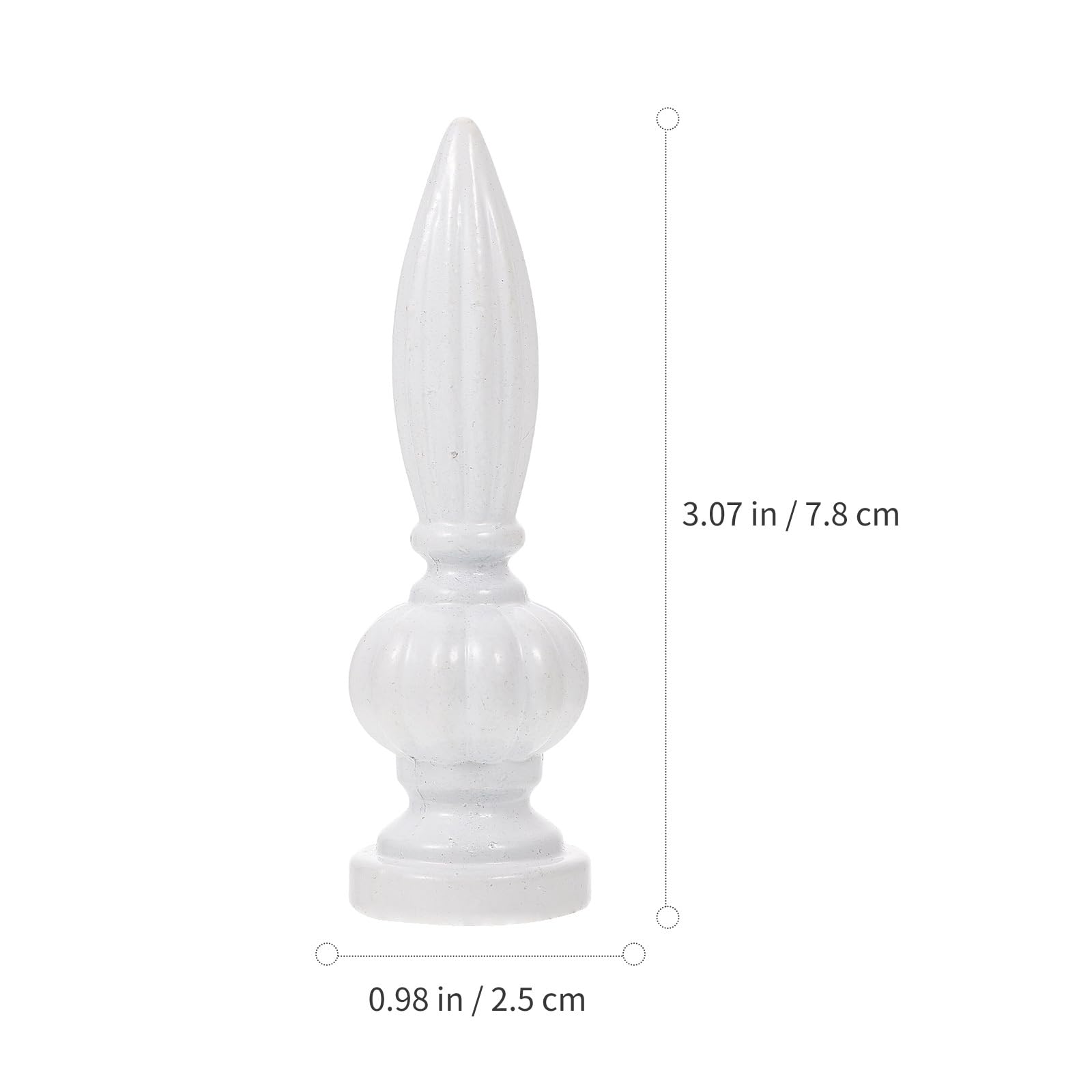 2-Pack White Lamp Finials - Decorative Nut Screw Cap for Chandelier, Table & Floor Lamps - DIY Lighting Accessories - Perfect for Home Decor, Bedroom & Living Room Lighting Upgrade
