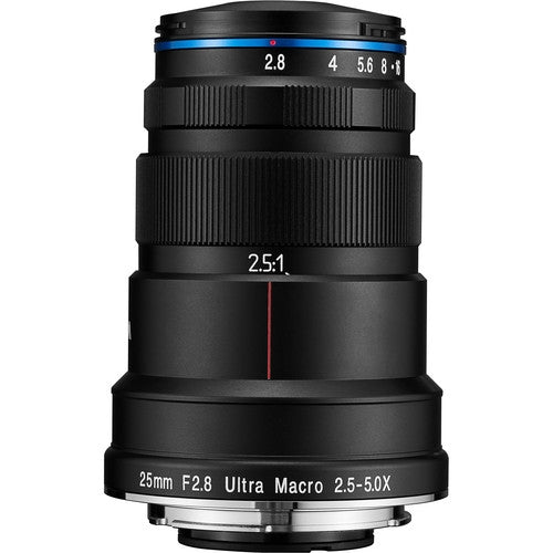 Laowa 25mm f/2.8 2.5-5X Ultra Macro Lens for Sony FE Mount - Open Box - Perfect for Jewelry Photography & Scientific Macro Imaging