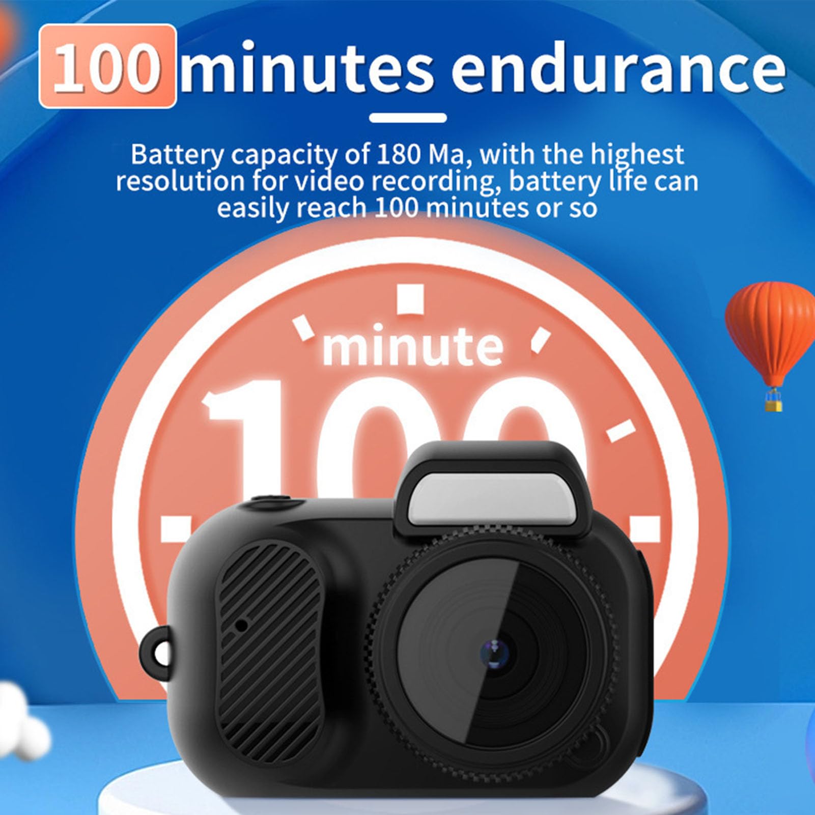 Mini Digital Camera 1080P HD 2MP Vlogging Camera with 160° Wide Angle Lens & Color Screen - Portable Travel Camera for Beginners | Perfect for YouTube, TikTok, Travel Vlogging & Everyday Photography