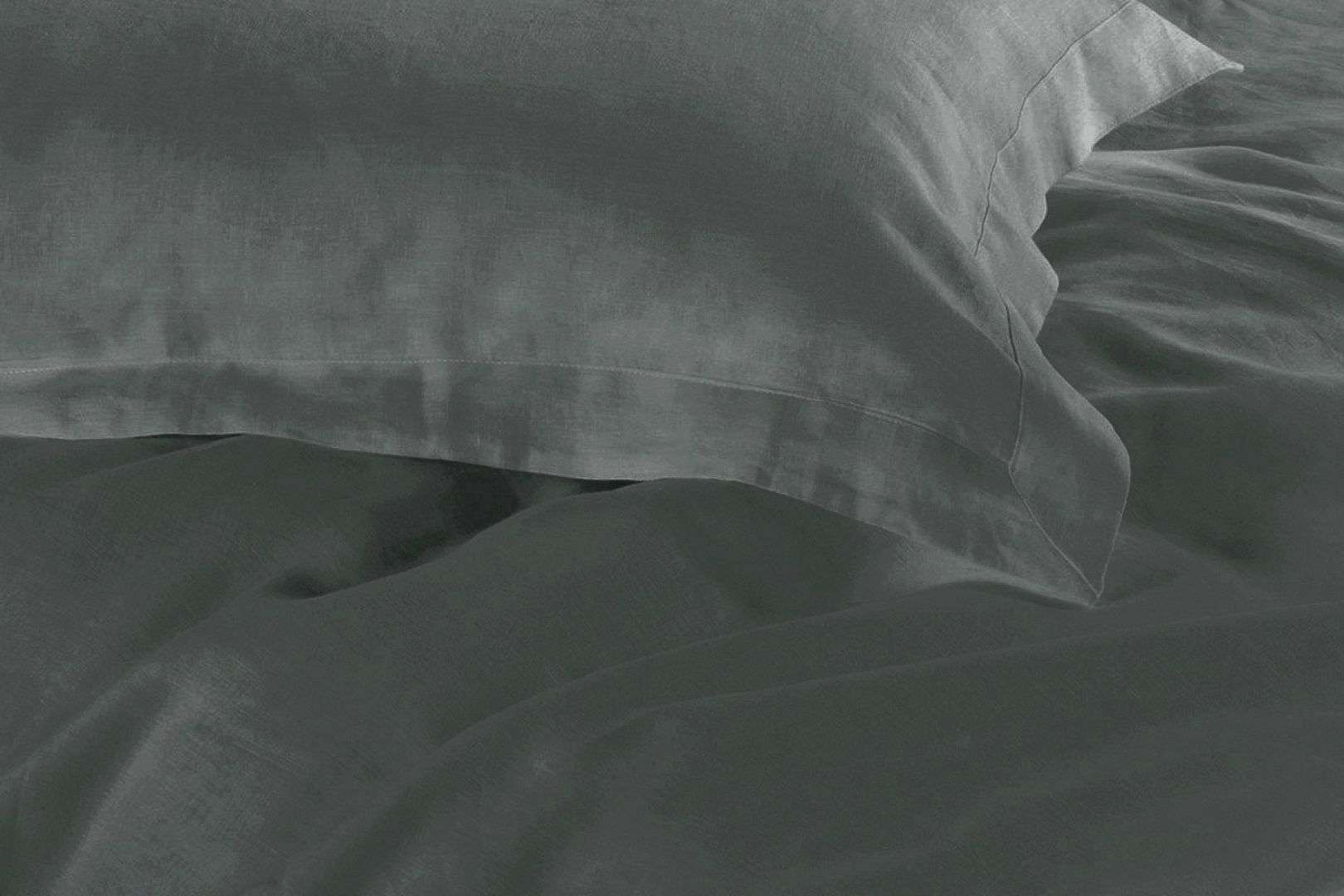 Premium 1000TC Queen Size Quilt Cover Set - Soft & Breathable Charcoal Gray Duvet Cover for Bedroom Luxury - Perfect for Master Bedroom, Guest Room & Hotel Decor
