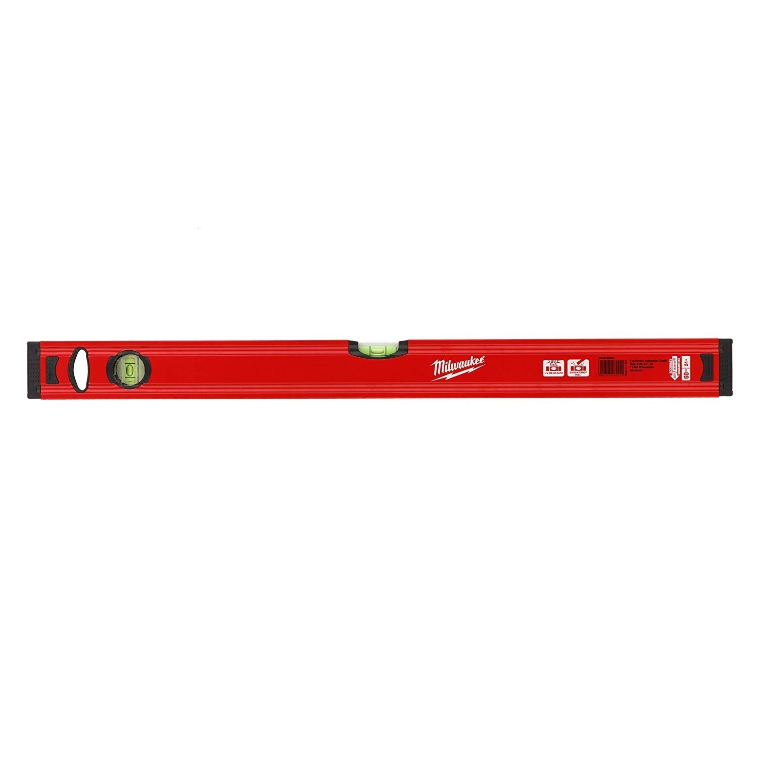 Milwaukee 4932459091 24-Inch Red/Black Slim Level - Precision Measuring Tool for Carpentry, Construction & DIY Projects