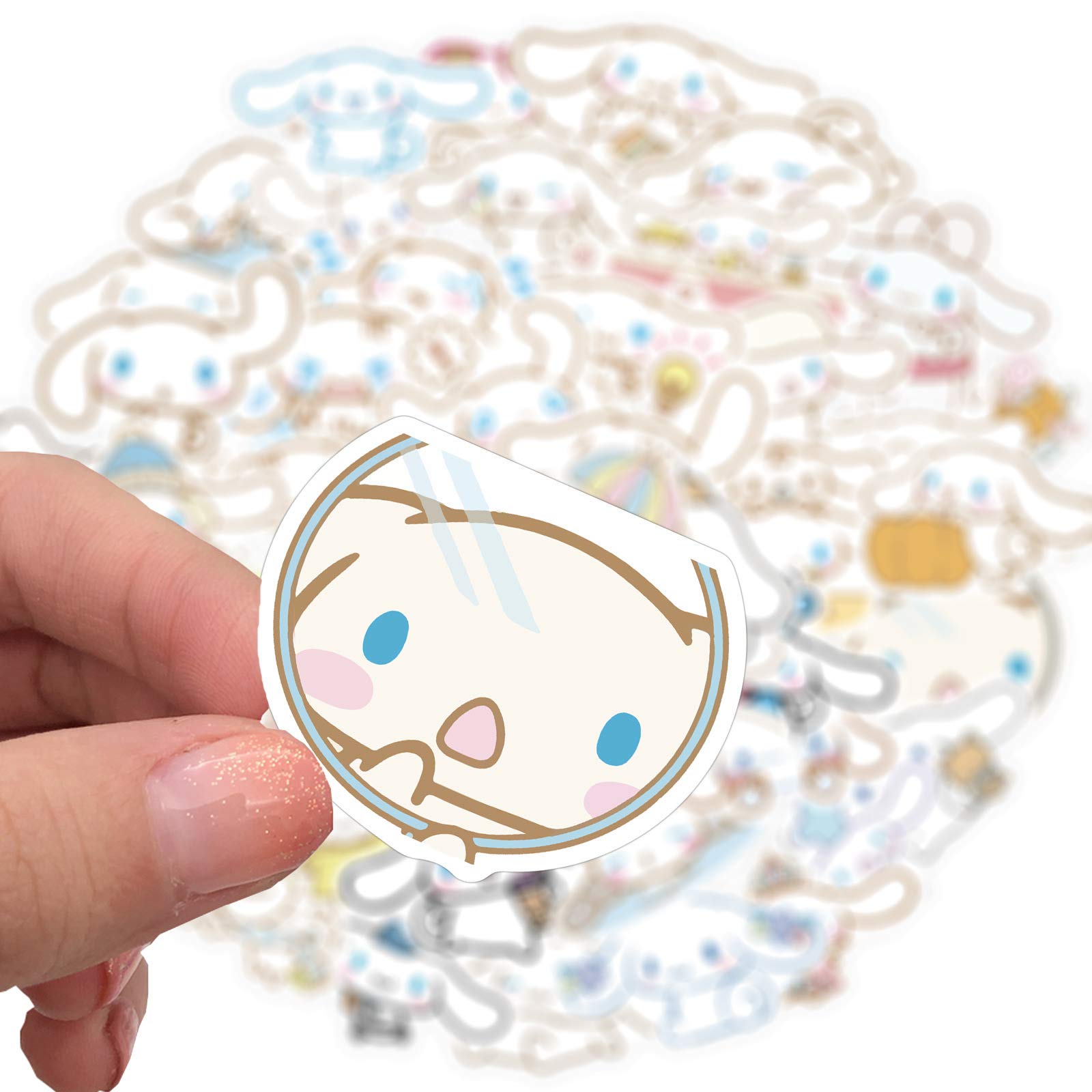50 Pcs Cinnamoroll Vinyl Waterproof Stickers - Cute Sanrio Decals for Laptop, Water Bottle, Phone, Car, Hard Hat & More | Perfect for DIY Crafts, Scrapbooking & Personalizing Your Belongings