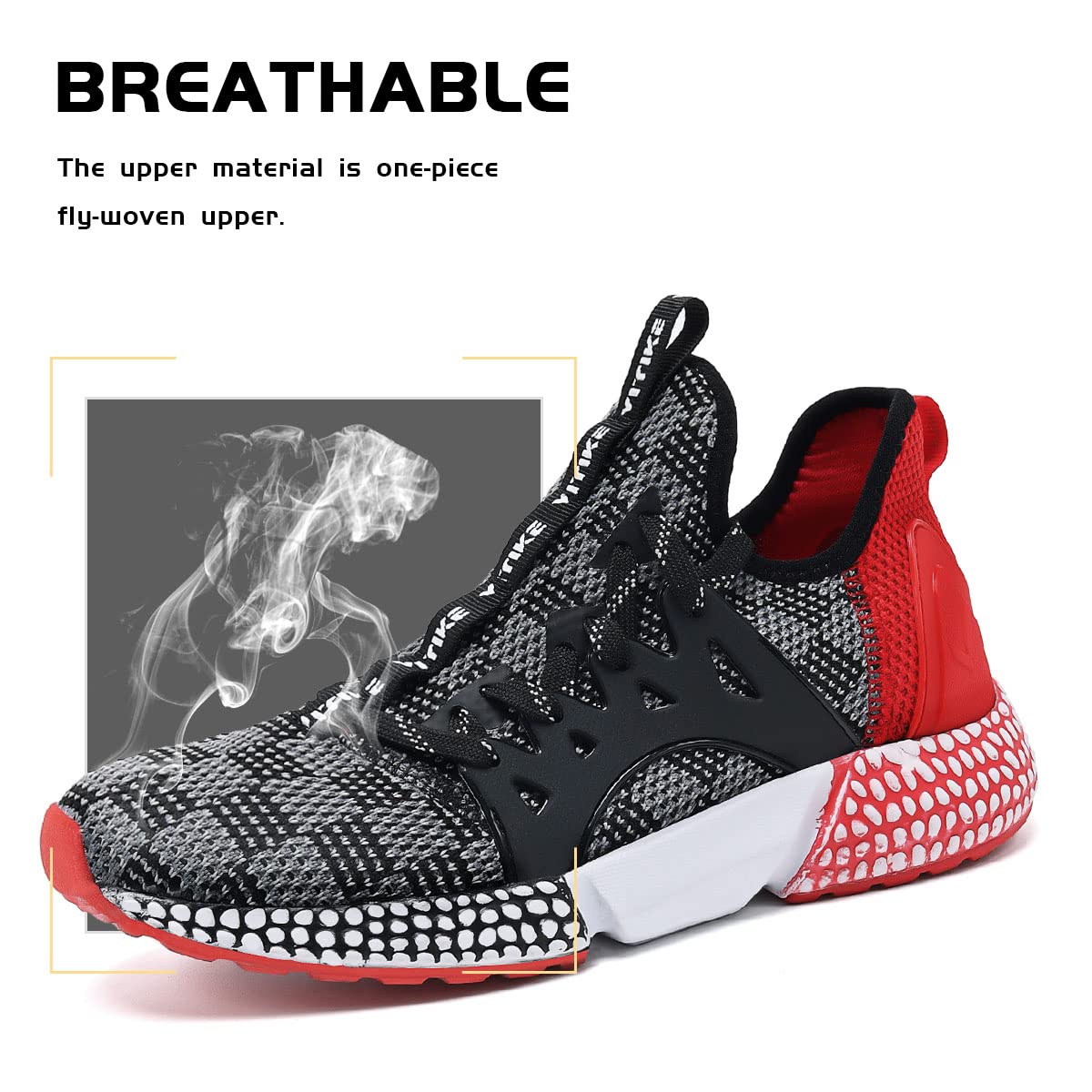 WETIKE Breathable Mesh Slip-On Running Shoes - Lightweight Sneakers for Men & Women - Perfect for Jogging, Gym Workouts & Casual Wear