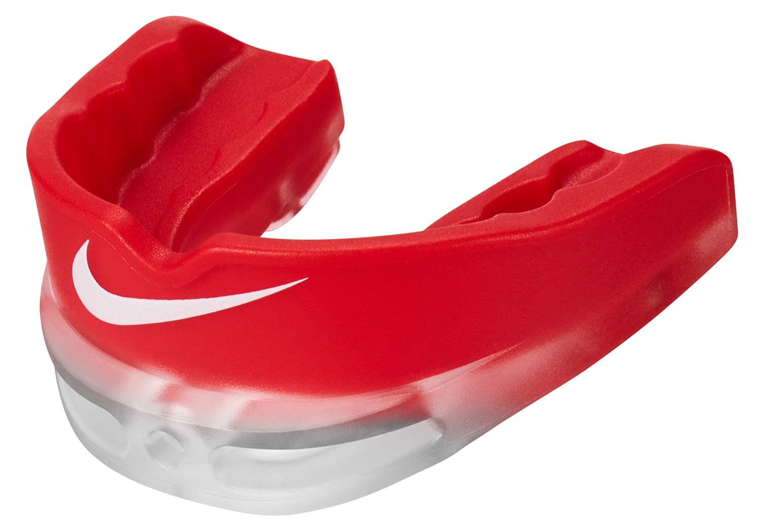 Nike Force Ultimate Football Mouthguard - University Red & White - Protective Gear for Football Players - Perfect for Games, Training & Sports Safety