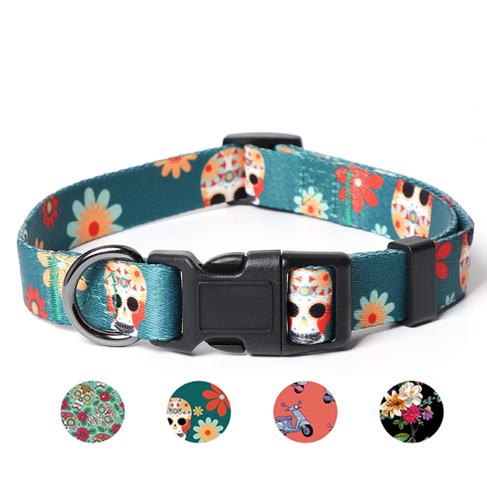 SYEENIFY Adjustable Soft Dog Collar for Small, Medium & Large Dogs - Cute Puppy Collars for Girl & Boy Pets - Perfect for Daily Walks, Training & Fashion Accessories