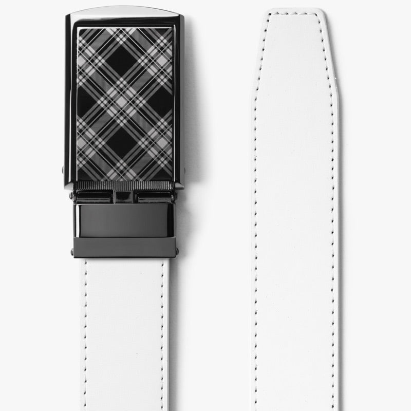 Custom White Belt for Men & Women - Adjustable Back Support Belt - Perfect for Work, Gym & Everyday Wear