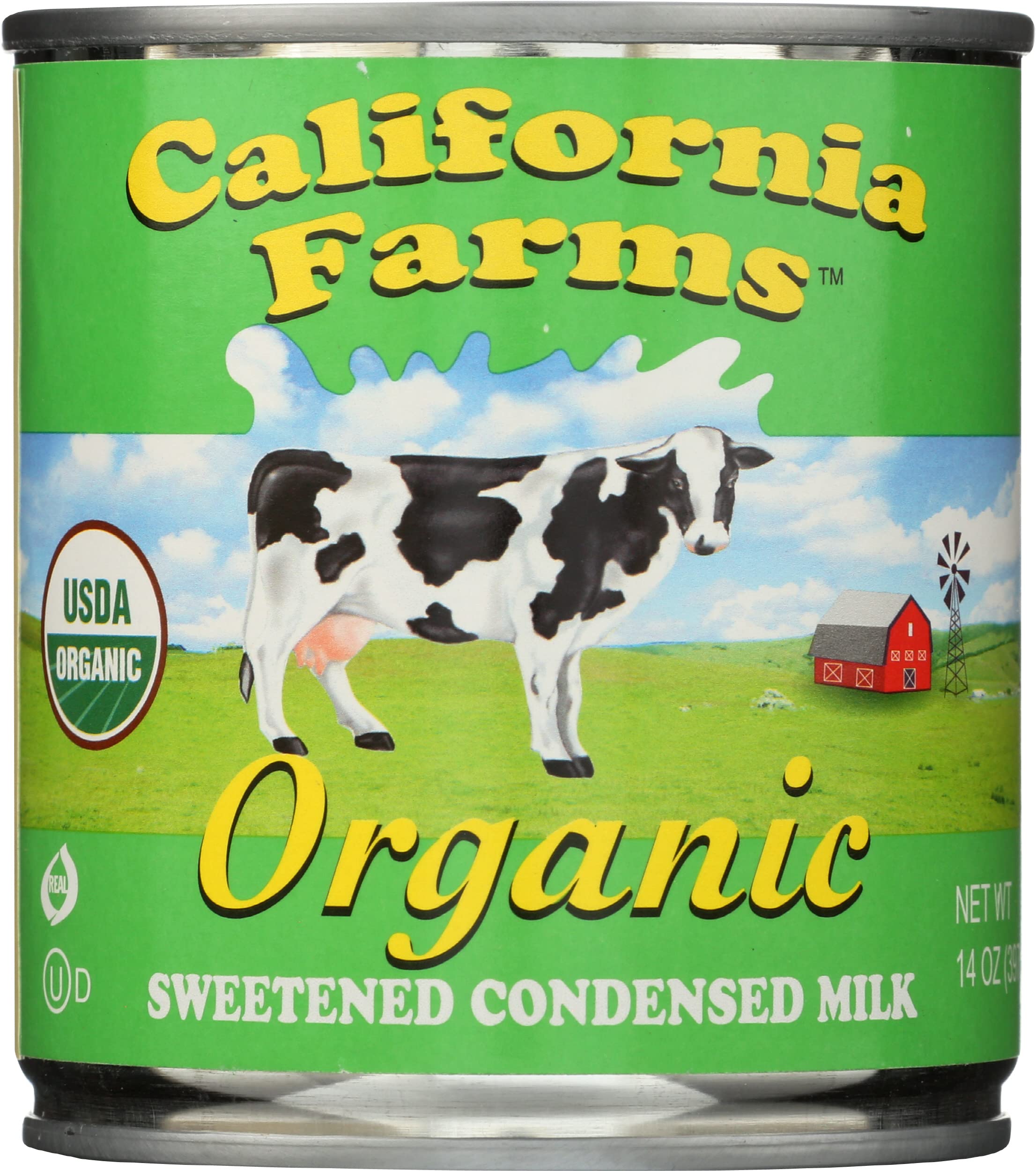 Santini Organic Sweetened Condensed Milk 14 oz (Pack of 12) - Premium Baking Ingredient for Desserts, Coffee & Homemade Treats