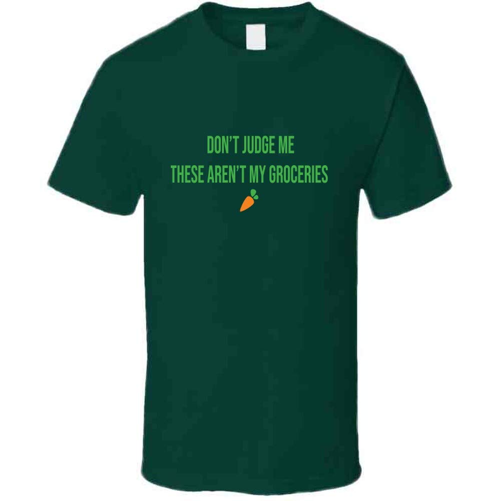 Funny Instacart T-Shirt - Don't Judge Me These Aren't My Groceries - Perfect for Grocery Shopping & Delivery Humor