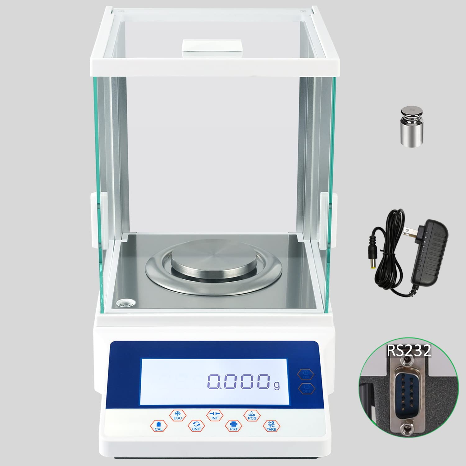 300g x 0.001g High Precision Digital Analytical Balance Scale - Laboratory, Jewelry & Pharmacy Scale with External Calibration | Perfect for Scientific Research, Gem Weighing & Chemical Measurements