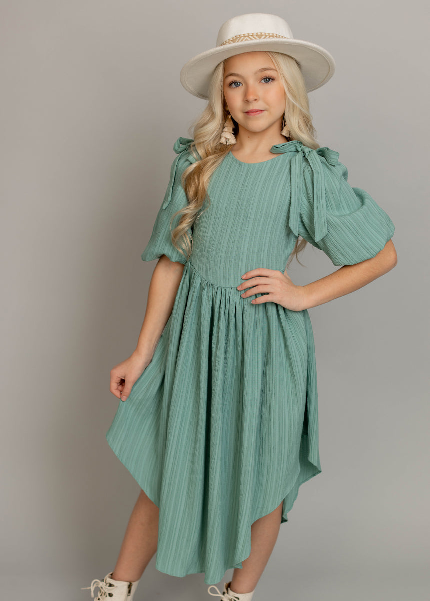 Maylie Women's Floral Print Summer Dress in Aqua Blue - Perfect for Beach Vacations, Brunch Dates & Casual Outings
