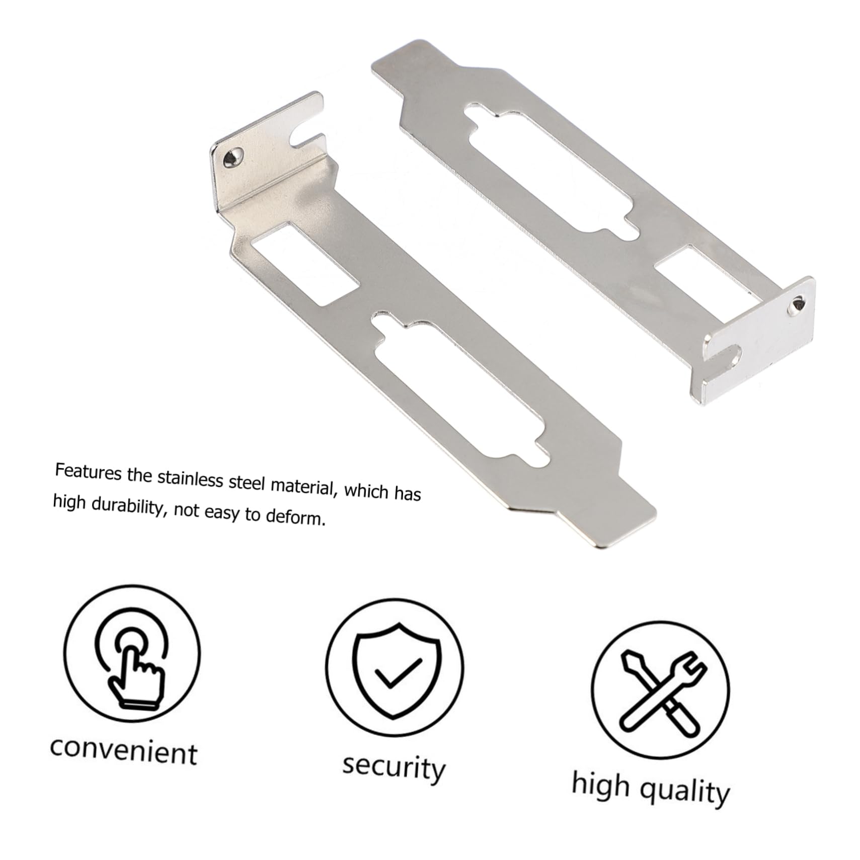 20 Pack Steel PCI Slot Covers with Ventilation - DP & VGA Compatible Computer Case Bracket Replacement for Gaming PC, Workstation & Server Setup (Dust Protection & Improved Airflow)