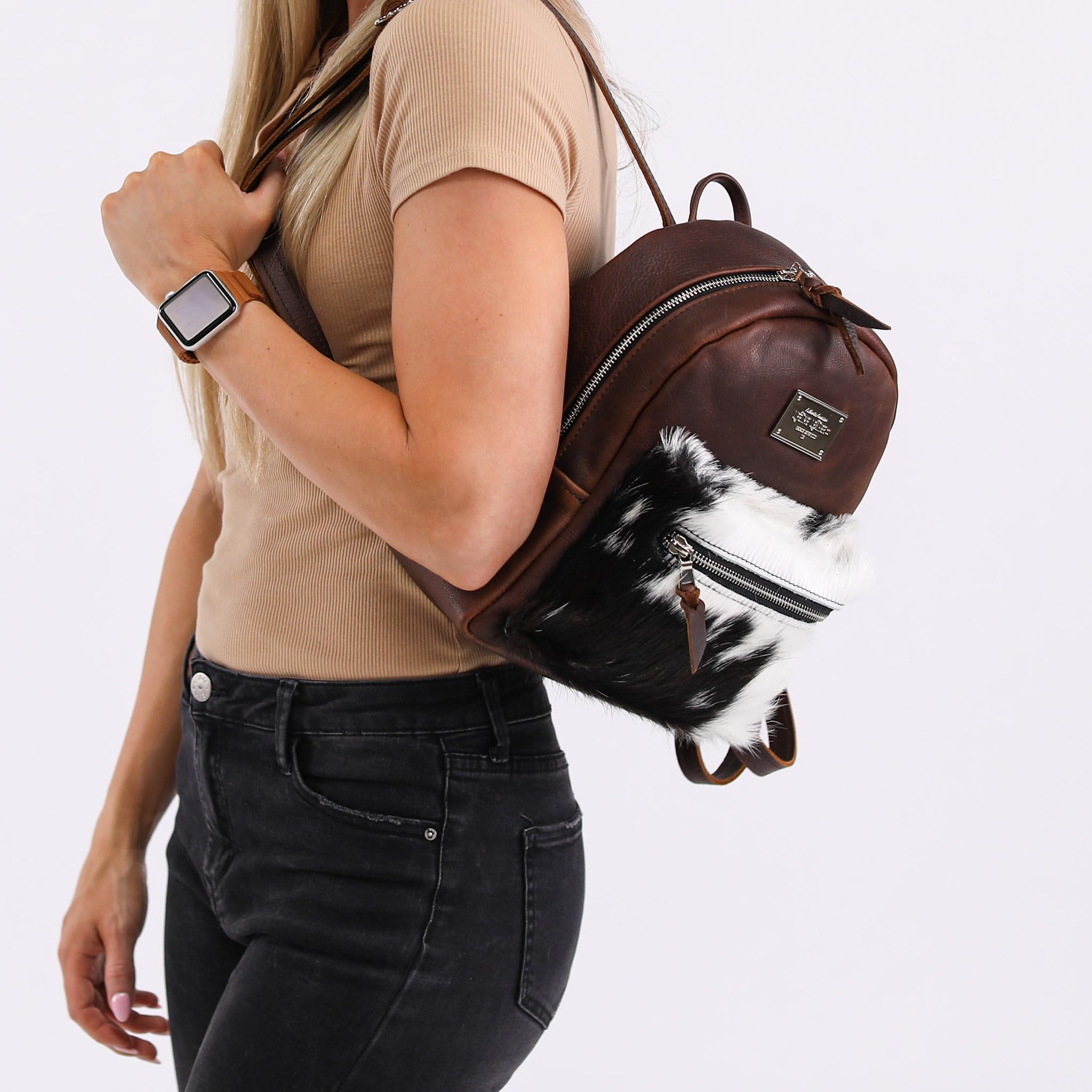 Premium Genuine Leather Backpack for Women - Stylish & Durable Small Leather Bag - Perfect Gift for Her, Birthday & Travel - Lifetime Guarantee - Ideal for Work, College & Everyday Use