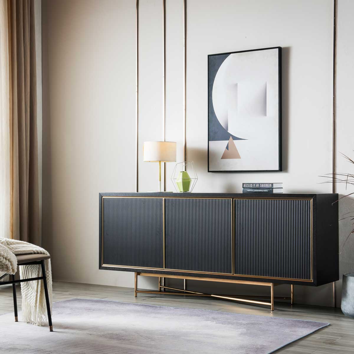 Inca Sideboard - Stylish Wooden Buffet Cabinet with Storage for Dining Room & Living Room | Perfect for Home Decor, Entertaining & Organizing Dishes