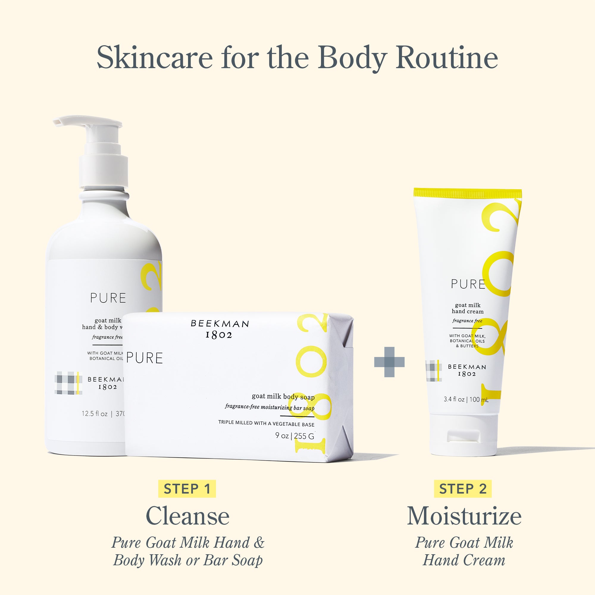 Pure Bliss Fragrance Free Bodycare Set - Gentle Skincare for Sensitive Skin | Perfect for Daily Hydration & Relaxation