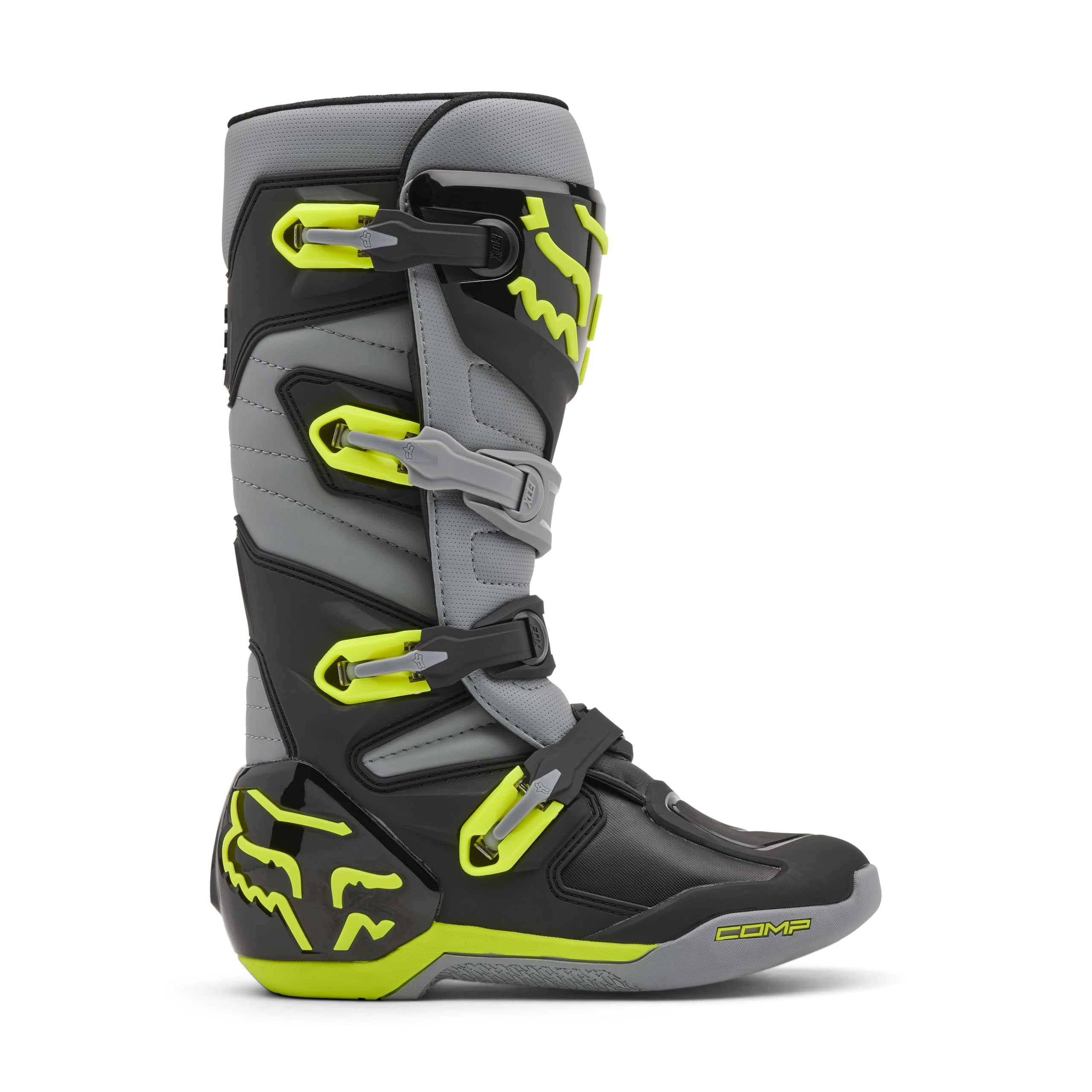 Fox Racing Comp Motocross Dirt Bike Boots - Men's MX Motorcycle Riding Shoes for Off-Road Racing & Trail Riding - Durable Protective Footwear for Motocross, Enduro & ATV Adventures