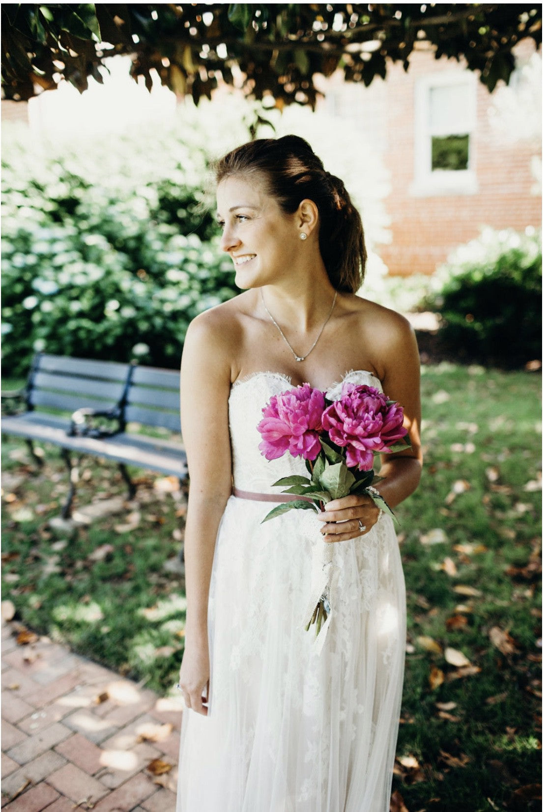 BHLDN Willowby Geranium Wedding Gown - Elegant Lace Bridal Dress for Boho Beach & Garden Ceremonies