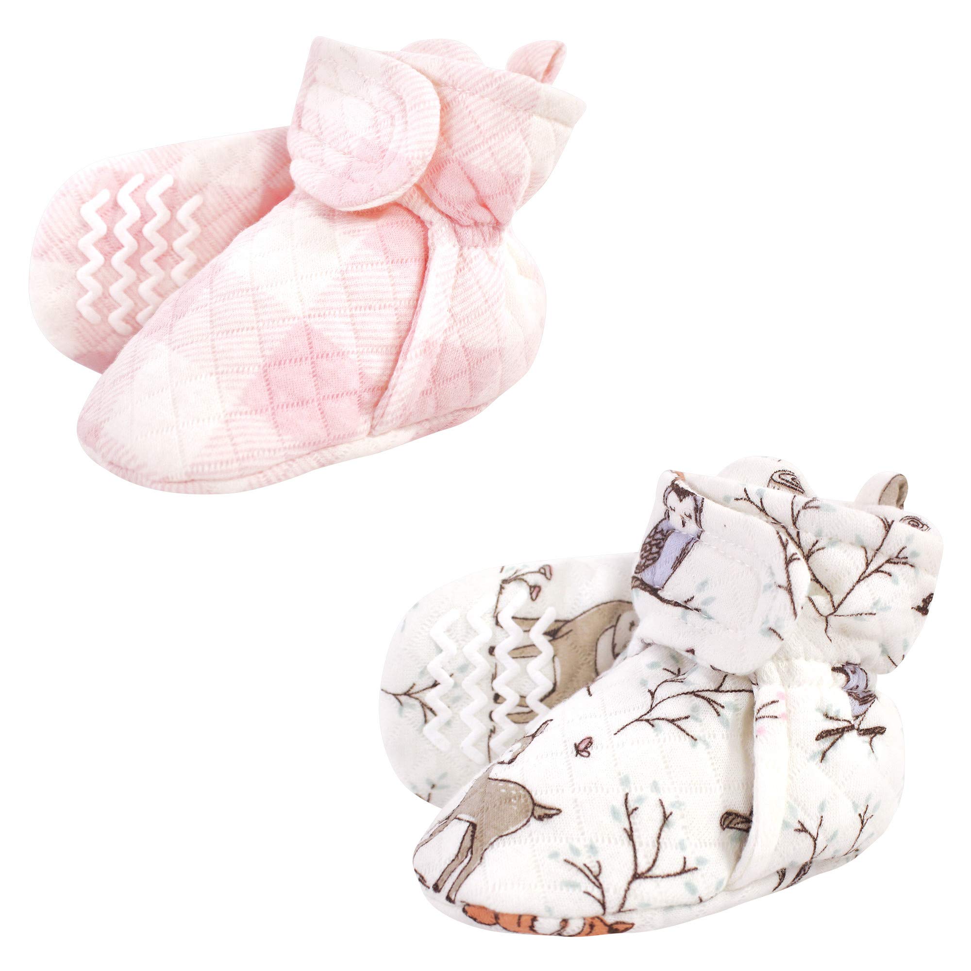 Hudson Baby Unisex Quilted Booties - Soft Winter Booties for Boys & Girls - Warm & Cozy Baby Footwear for Cold Weather - Perfect for Indoor & Outdoor Winter Adventures