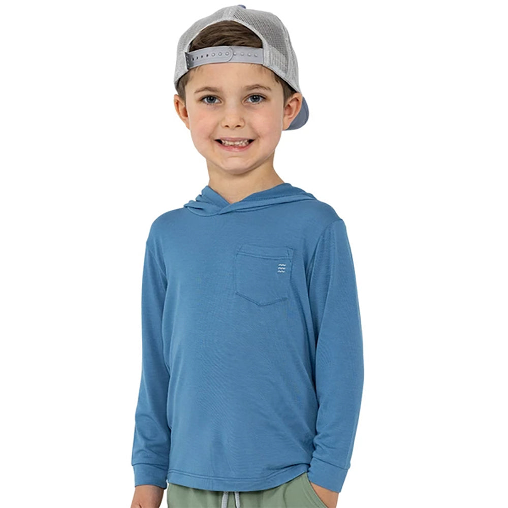 Free Fly Bamboo Shade Toddler Hoodie - Soft Organic Cotton Baby Pullover with UPF 50+ Sun Protection for Outdoor Play, Beach & Park Adventures