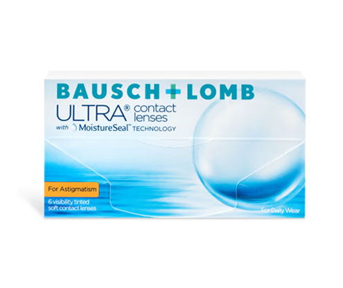 Bausch + Lomb ULTRA Contact Lenses for Astigmatism - 6 Pack (Monthly Disposable) | Comfortable Vision Correction for Active Lifestyles | Work, Sports & Daily Wear