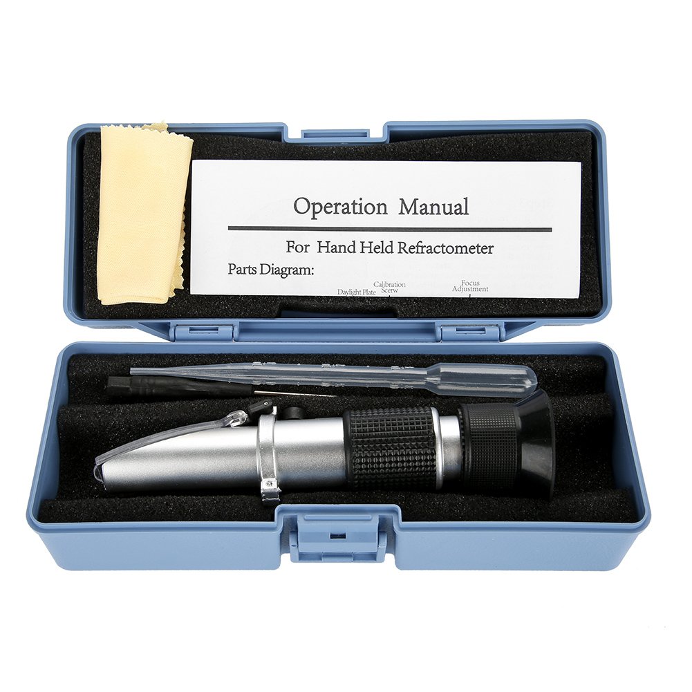 Digital Refractometer for Aquarium & Seawater 0-10% Salinity with ATC - Perfect for Marine Fishkeeping & Pool Testing