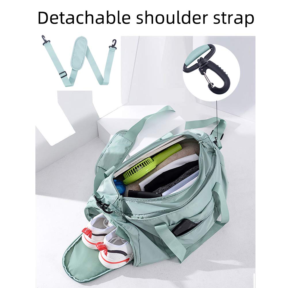 **MINTEGRA Gym Bag for Men & Women - Large Waterproof Duffle Bag with Shoe Compartment & Wet Pocket - Perfect for Travel, Fitness, Swimming & Beach Activities**