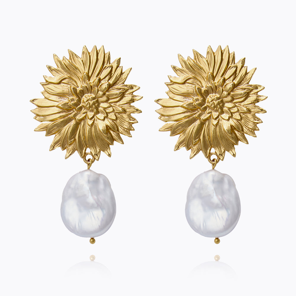 Noeli Pearl Earrings - Classic Stud Earrings for Women, Genuine Freshwater Pearls, Hypoallergenic, Elegant Gift for Wedding, Anniversary & Special Occasions | Perfect for Office Wear, Date Night & Formal Events