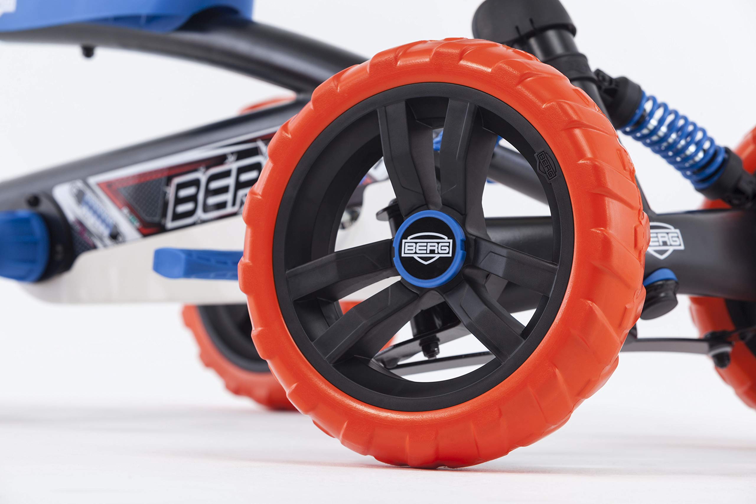 BERG Buzzy Nitro Pedal Go Kart with Soundbox - Kids Ride-On Toy for Ages 2-5 | 4-Wheel Stable Outdoor Pedal Car with EVA Tires | Safe Fun for Boys & Girls | Perfect for Backyard Play, Birthday Gifts & Outdoor Family Activities