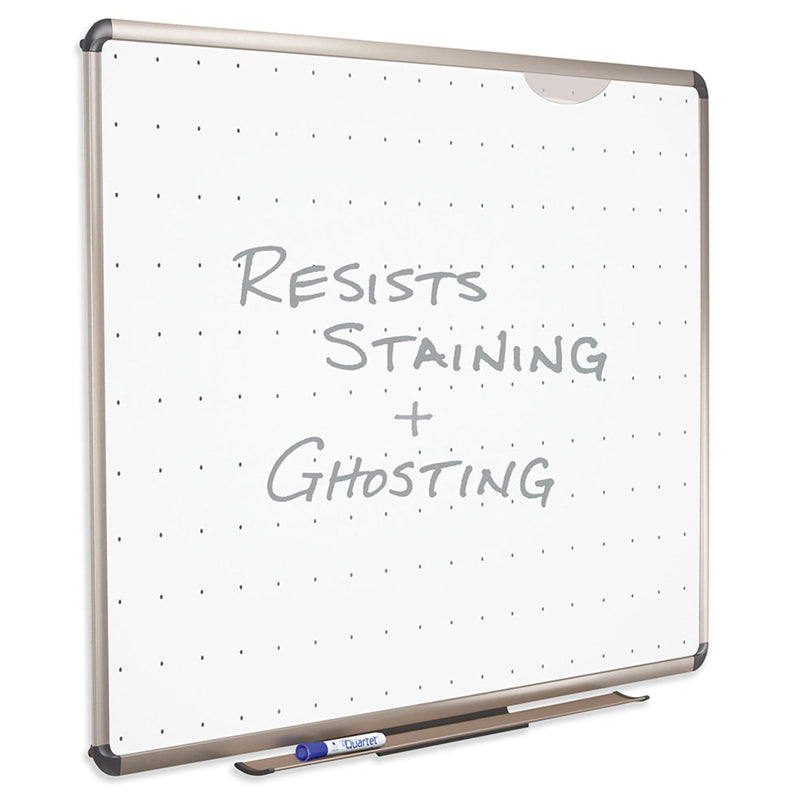 Total Erase Whiteboard with Alignment Grid - Premium Aluminum Frame White Board for Office, Classroom & Home Use - Perfect for Presentations, Teaching & Planning